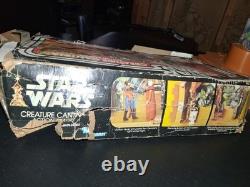 Vintage star wars creature cantina action play set missing doors