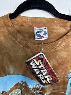 Vintage star wars liquid blue shirt