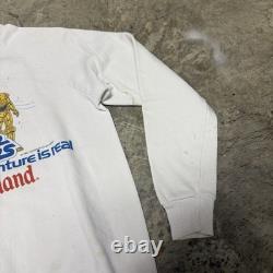 Vtg 1986 STAR TOURS Disneyland Sweatshirt Star Wars Raglan Promo Disney USA M