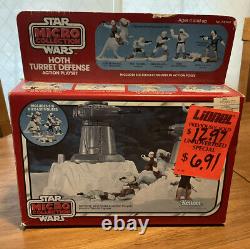 Vtg Star Wars 1982 MICRO Collection HOTH TURRET DEFENSE Playset With INSERTS
