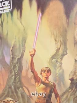 Vtg Star Wars Empire Strikes Back Movie Poster Signed By Hamill & Kenny Baker