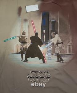 Vtg, Star Wars Episode 1, The Phamtom Menace Jedi Vs Sith, Tshirt, Large 32x23