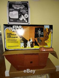 WORKING 1979 Vintage RC Star Wars Kenner Jawa Sandcrawler Complete Box Works