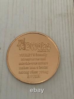 Wicket with Coin VINTAGE STAR WARS EWOKS SCOUT Animated TV Show