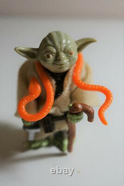 Yoda Vintage Star Wars Kenner 1980 Complete with Orange Snake Robe and Cane